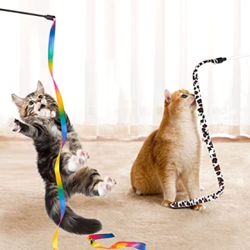 34 PCS Cat Toy Set for Playful Indoor Kitties 34Pcs Cat Toys Kitten Toys