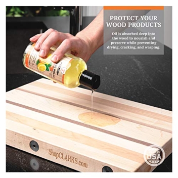 CLARK’S Cutting Board Oil Wax Kit Natural Wood Care