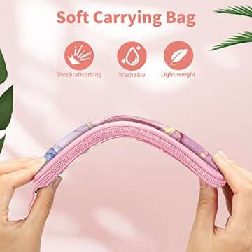 Fintie Pencil Holder Case for Apple Pencil Pro, Apple Pencil (USB-C) & Apple Pencil (1st / 2nd Gen), Soft Neoprene Zipper Carrying Bag Sleeve Pouch for Samsung Stylus, Surface Pen, Dreamy Marble