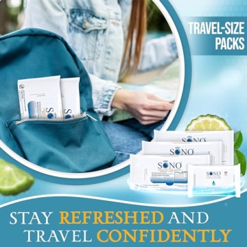 SONO Disinfecting Wipes 60 Count - Alcohol-Free Sanitization