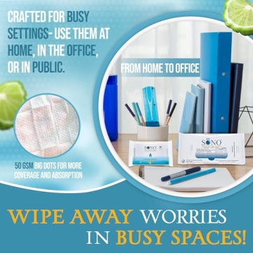 SONO Disinfecting Wipes 60 Count - Alcohol-Free Sanitization