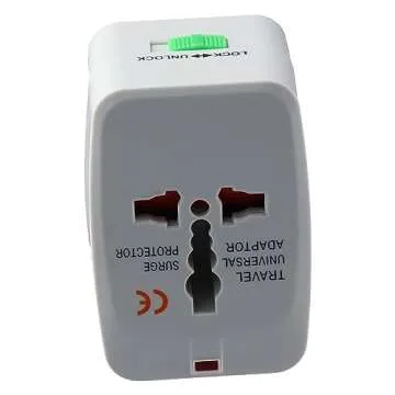 Urjumpea Travel Conversion Plug Copper Durable ABS Multifunctional Adapter Portable US EU & UK Plugs International Power Adapter Plug Electronic Product