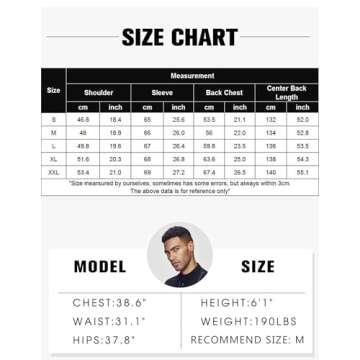 COOFANDY Men's Lightweight Ruffle Shawl Collar Cardigan Open Front Long Length Drape Cape Overcoat Black