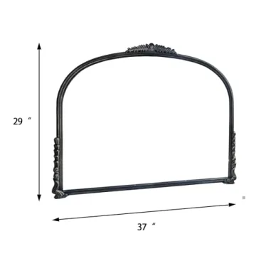 OUSHUAI Antique Gold Vintage Mirror for Home Decor