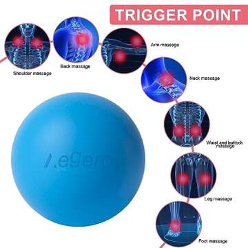 Massage Lacrosse Balls for Pain Relief and Myofascial Release