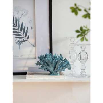 Faux Ocean Coral Tabletop Statue - Perfect Indoor Decor