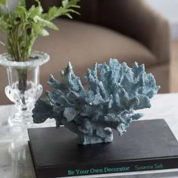 Faux Ocean Coral Tabletop Statue - Perfect Indoor Decor