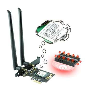 Ubit AX210 WiFi 6E Wireless Card Up to 5400Mbps