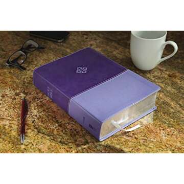 Amplified Study Bible Leathersoft Purple - Enhance Study