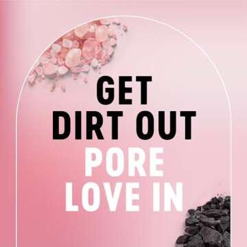 Bioré Rose Quartz & Charcoal Face Cleanser for Energized Skin