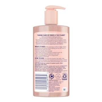 Bioré Rose Quartz & Charcoal Face Cleanser for Energized Skin