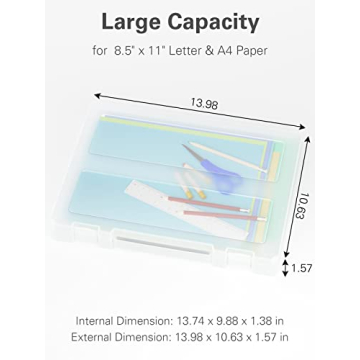 Denkee Large Paper Storage Box for Easy Organization