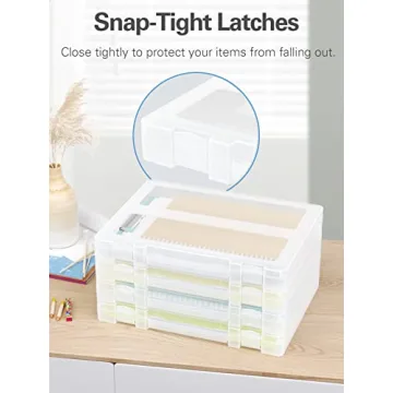 Denkee Large Paper Storage Box for Easy Organization