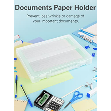 Denkee Large Paper Storage Box for Easy Organization