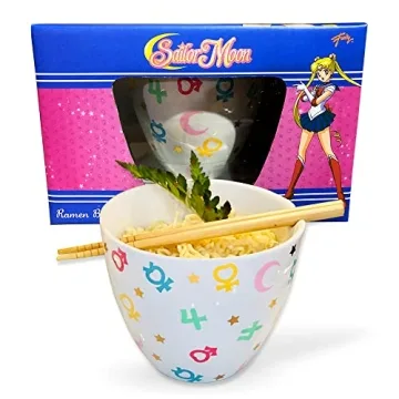 JUST FUNKY Magical Sailor Moon Ramen Bowl Set! Perfect for Fans of the Sailor Scouts! Officially Lic...