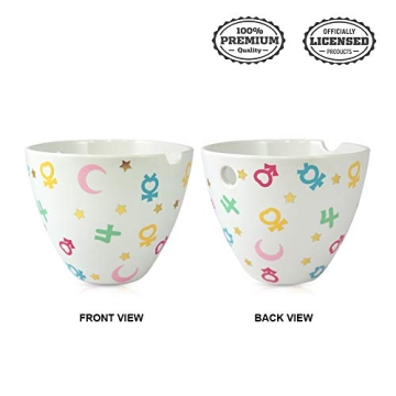 JUST FUNKY Sailor Moon Ramen Bowl Set | 16 Oz | Kawaii Bunny Pattern | Perfect Gift!