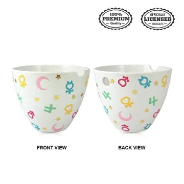 JUST FUNKY Sailor Moon Ramen Bowl Set | 16 Oz | Kawaii Bunny Pattern | Perfect Gift!