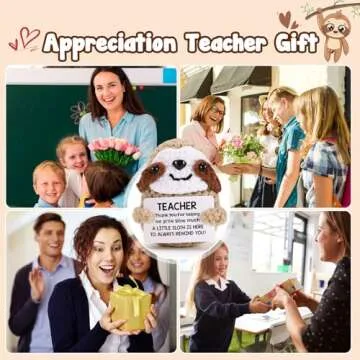 Handmade Crochet Sloth Gift for Teacher Appreciation