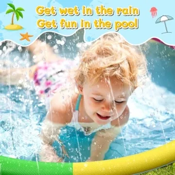 Extra Large Splash Pad for Kids and Dogs - 87" Fun