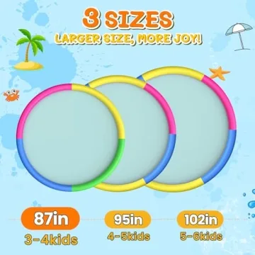 Extra Large Splash Pad for Kids and Dogs - 87" Fun