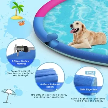 Extra Large Splash Pad for Kids and Dogs - 87" Fun