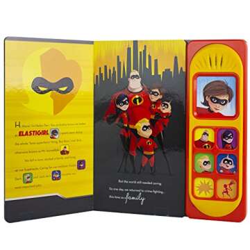 Incredibles 2 Sound Book for Kids - Fun & Interactive