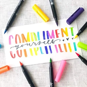 Vibrant Sakura Koi Brush Pens for Art Enthusiasts - 12 Pack