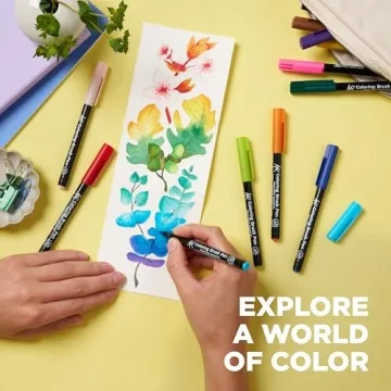 Vibrant Sakura Koi Brush Pens for Art Enthusiasts - 12 Pack