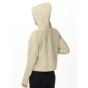 Stylish Fleece Lined Half-Zip Hoodie for Women