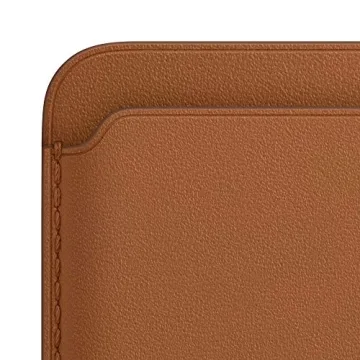 Apple Leather Wallet with MagSafe (for iPhone) - Saddle Brown (Previous Version, Without Find My)