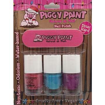 Piggy Paint Nail Polish Girls Rule - Safe, Non-Toxic & Fun Colors for Kids