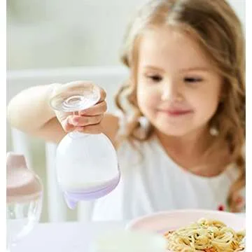 Mokde Mondge Wine Glass Sippy Cup Plastic Goblet Cup Beverage Mug Milk Bottle with Lid for Baby Kids Birthday Party Christmas Celebration New Year Celebrating (White)