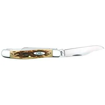 Case XX WR Folding Pocket Knife - 3 Blade Stockman (Amber Bone)