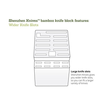 Stylish 20 Slot Bamboo Knife Block for Every Kitchen