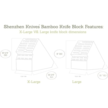 Stylish 20 Slot Bamboo Knife Block for Every Kitchen