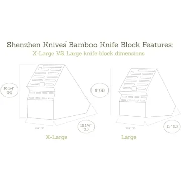 Stylish 20 Slot Bamboo Knife Block for Every Kitchen