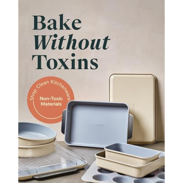 Caraway Nonstick Ceramic Bakeware Set Eco-Friendly 11-Piece