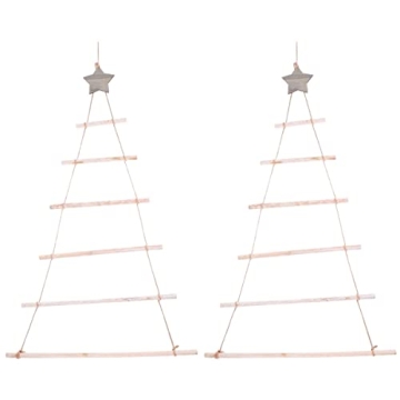 COHEALI DIY Hanging Ladder Home Ornaments for Christmas