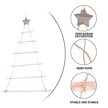 COHEALI DIY Hanging Ladder Home Ornaments for Christmas