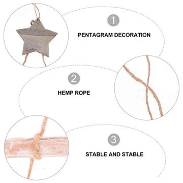 COHEALI DIY Hanging Ladder Home Ornaments for Christmas