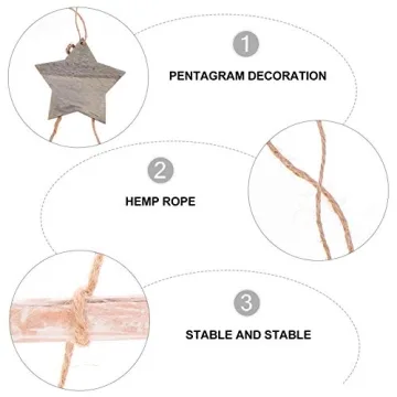 COHEALI DIY Hanging Ladder Home Ornaments for Christmas