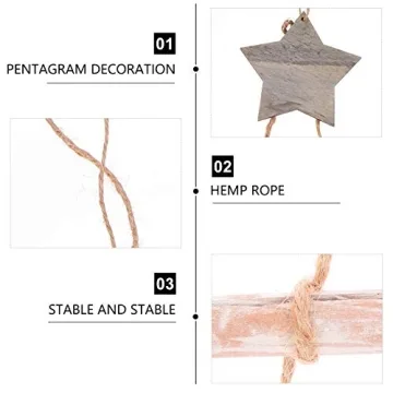 COHEALI DIY Hanging Ladder Home Ornaments for Christmas