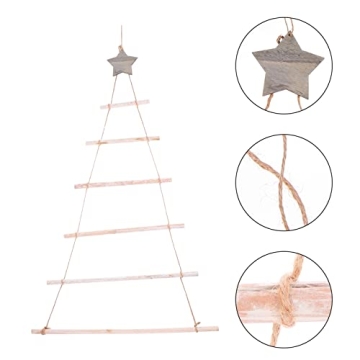 COHEALI DIY Hanging Ladder Home Ornaments for Christmas