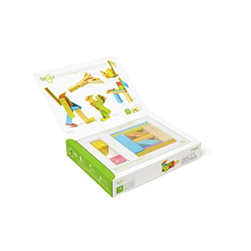 Tegu Magnetic Wooden Blocks 14-Piece Set for Kids