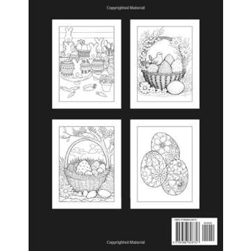 Easter Coloring Book for Adults and Teens: Beautiful and Unique Designs with Easter Baskets, Eggs, B...