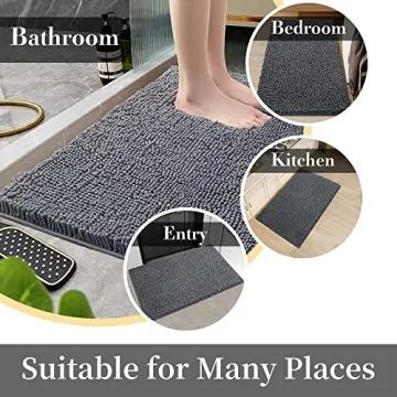 SONORO KATE Non-Slip Bathroom Rug 32"x20" Plush Comfort