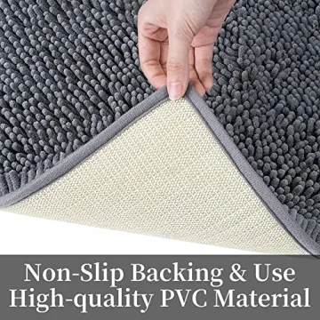 SONORO KATE Non-Slip Bathroom Rug 32"x20" Plush Comfort