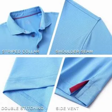 Stylish MICHEL ROUEN Moisture-Wicking Polo Shirt