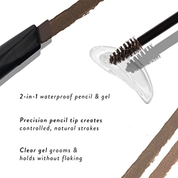 Laura Geller Brow Pencil & Gel - Waterproof Taupe