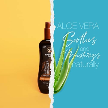 Australian Gold SPF 15 Spray Gel Bronzer for Ultimate Tanning